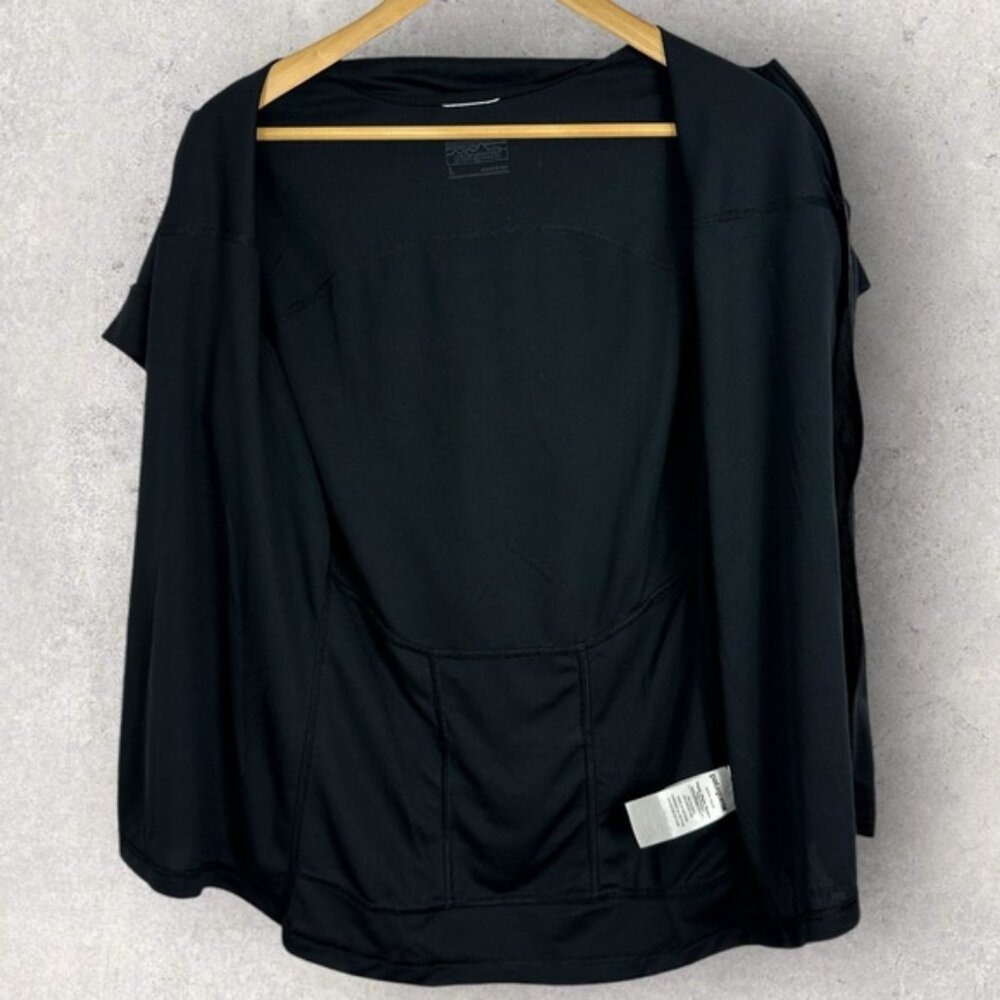 Patagonia Crank Craft Jersey Cycling Top Black Womens Size Large Bike Full Zip L - Picture 8 of 15